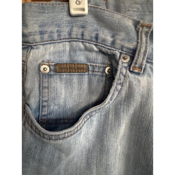 Calvin Klein Jeans Womens Stone Wash Bootcut Denim Size 14 / 28” Inseam - Picture 3 of 7